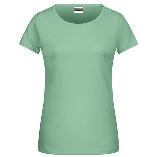 T-shirt damski slim JN8007 - Jade Green