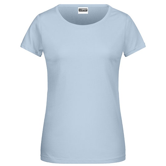 T-shirt Damski Klasyczny JN8007 - Light Blue