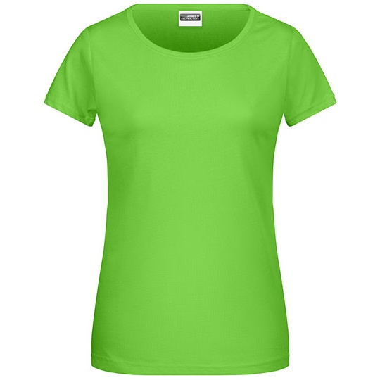 T-shirt Damski Klasyczny JN8007 - Lime Green