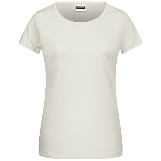 T-shirt Damski Klasyczny JN8007 - Natural