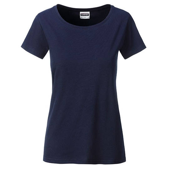 T-shirt Damski Klasyczny JN8007 - Navy