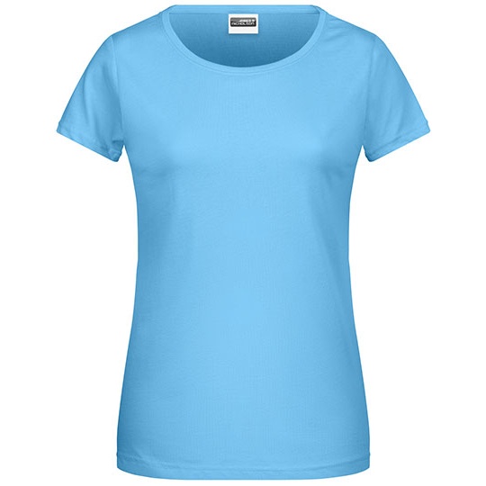 T-shirt Damski Klasyczny JN8007 - Sky Blue