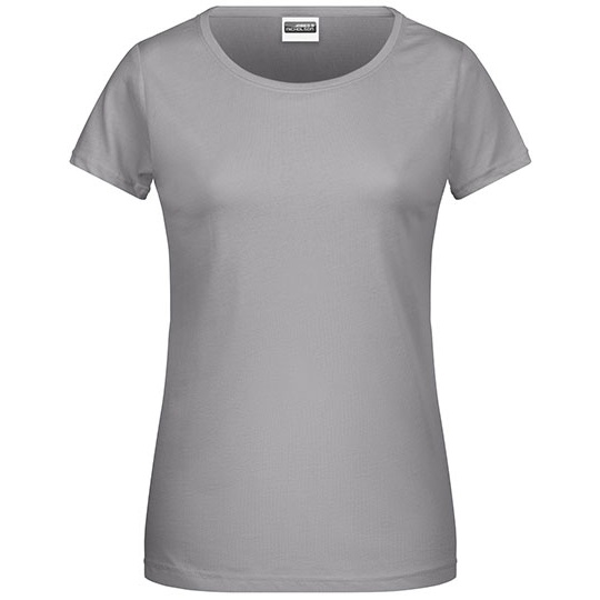 T-shirt Damski Klasyczny JN8007 - Steel Grey
