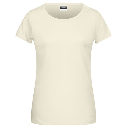 T-shirt Damski Klasyczny JN8007 - Vanilla