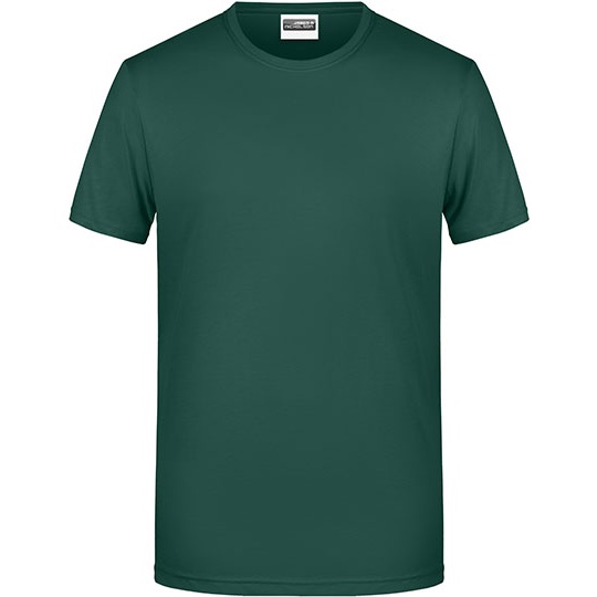 T-shirt Meski Klasyczny Odprowadzajacy Wilgoc JN8008 - Dark Green