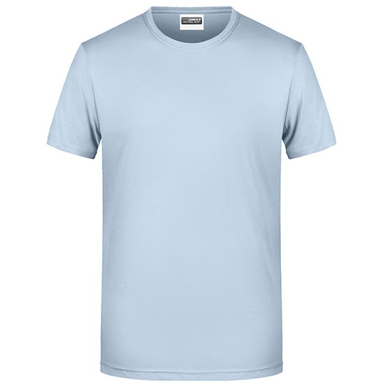 T-shirt męski klasyczny JN8008 - Light Blue