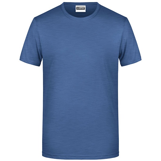 T-shirt Meski Klasyczny Odprowadzajacy Wilgoc JN8008 - Light Denim Melange