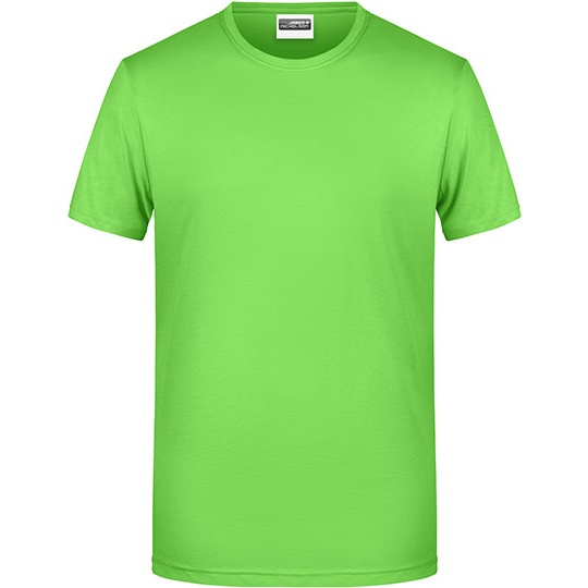 T-shirt męski z bawełny JN8008 - Lime Green