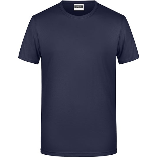 T-shirt Meski Klasyczny Odprowadzajacy Wilgoc JN8008 - Navy