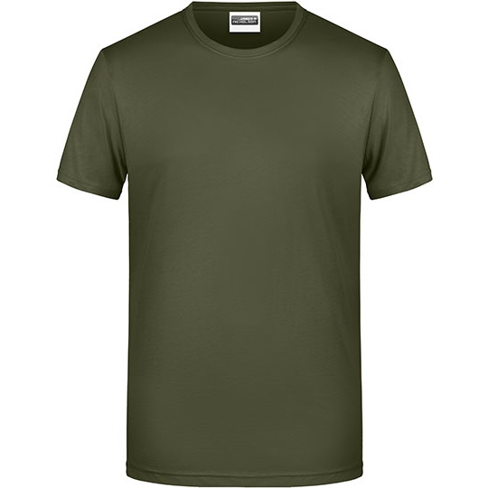 T-shirt Meski Klasyczny Odprowadzajacy Wilgoc JN8008 - Olive