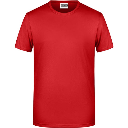 T-shirt Meski Klasyczny Odprowadzajacy Wilgoc JN8008 - Red