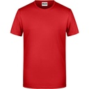 T-shirt Meski Klasyczny Odprowadzajacy Wilgoc JN8008 - Red