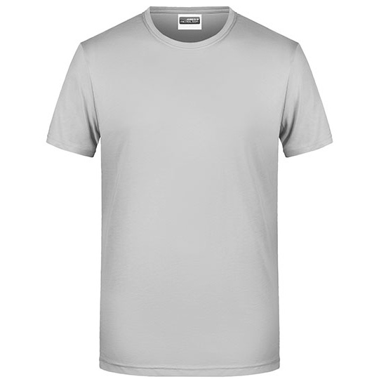 T-shirt męski klasyczny JN8008 - Soft Grey