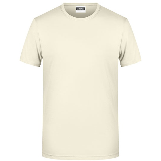 T-shirt Meski Klasyczny Odprowadzajacy Wilgoc JN8008 - Vanilla