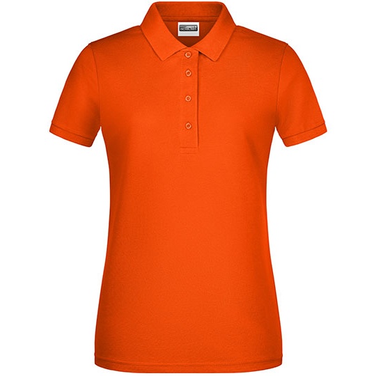 Damska koszulka polo slim JN8009 - Dark Orange