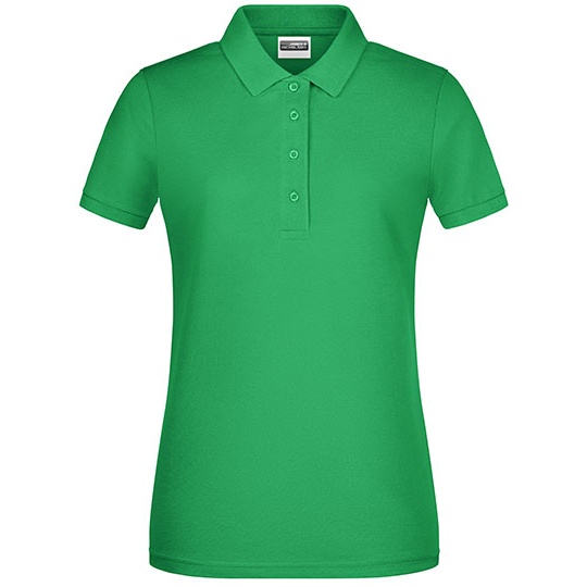 Koszulka Polo Damska Slim Pique JN8009 - Fern Green