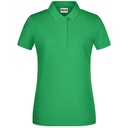 Koszulka Polo Damska Slim Pique JN8009 - Fern Green