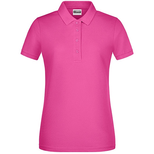 Koszulka Polo Damska Slim Pique JN8009 - Pink