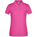 Koszulka Polo Damska Slim Pique JN8009 - Pink