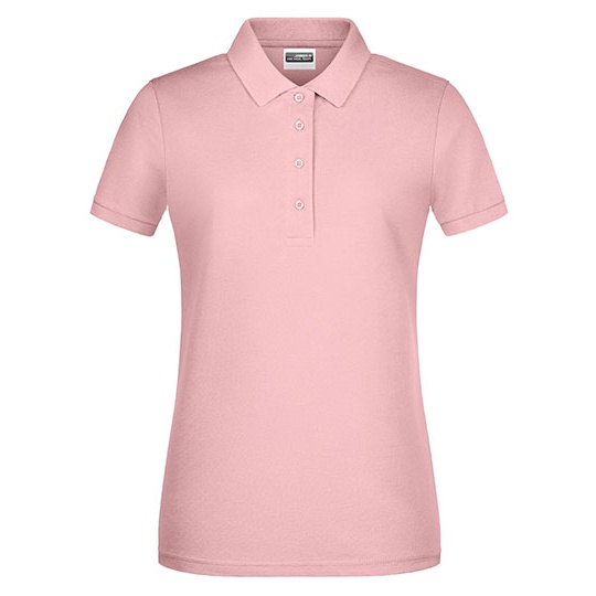 Koszulka Polo Damska Slim Pique JN8009 - Soft Pink