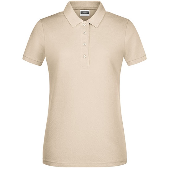 Koszulka Polo Damska Slim Pique JN8009 - Stone