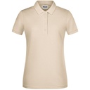 Koszulka Polo Damska Slim Pique JN8009 - Stone