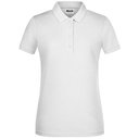 Koszulka Polo Damska Slim Pique JN8009 - White