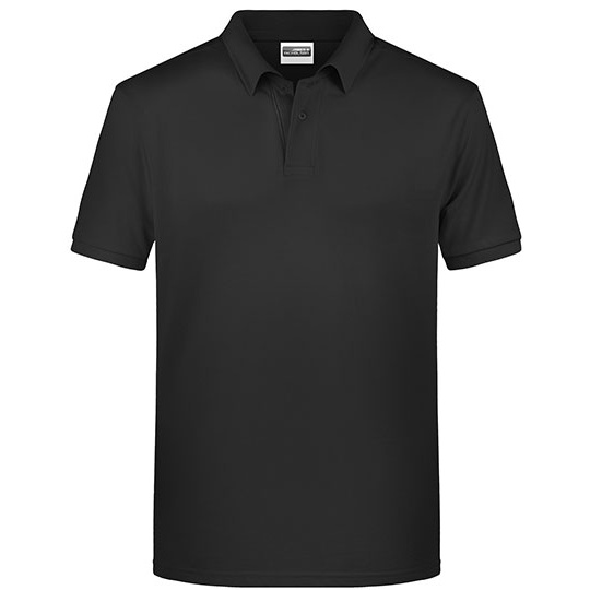 Męska melanżowa koszulka polo JN8010 - Black