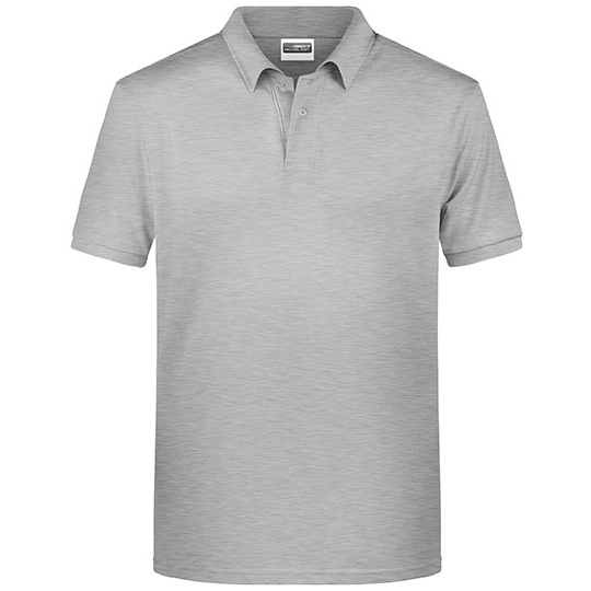 Koszulka Polo Męska Melanżowa JN8010 - Grey Heather