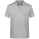 Koszulka Polo Męska Melanzowa JN8010 - Grey Heather