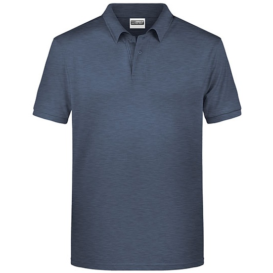 Koszulka Polo Meska Melanzowa JN8010 - Light Denim Melange