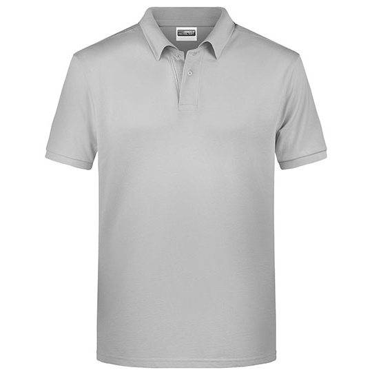 Koszulka Polo Męska Melanżowa JN8010 - Soft Grey