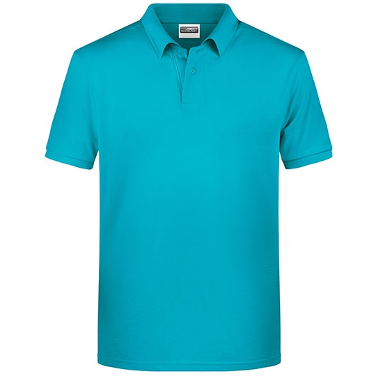 Koszulka Polo Męska Melanżowa JN8010 - Turquoise