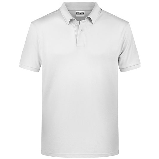 Koszulka Polo Męska Melanżowa JN8010 - White