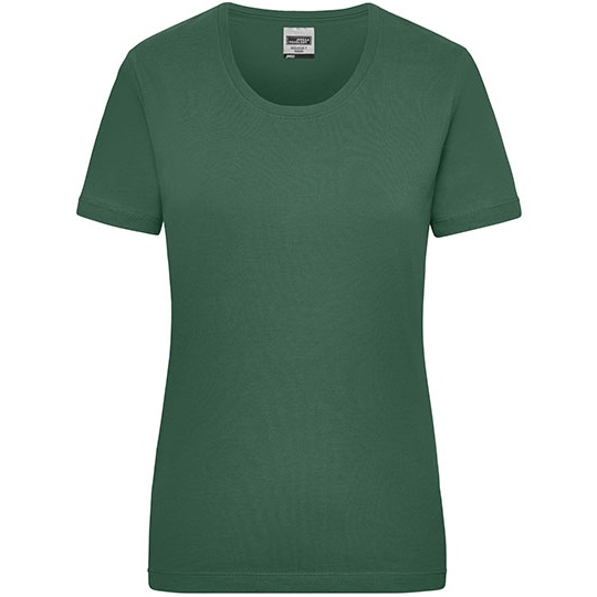 Damski T-shirt Slim JN802 - Dark Green