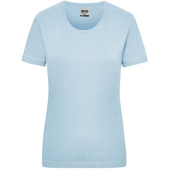 Damski T-shirt Slim JN802 - Light Blue