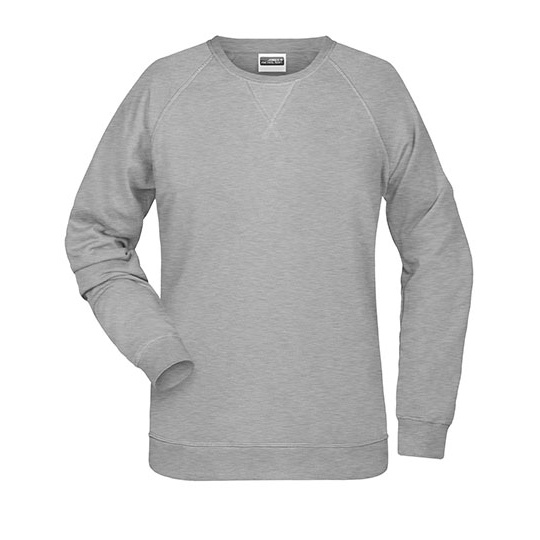 Damska bluza slim z raglanowymi rękawami JN8021 - Grey Heather