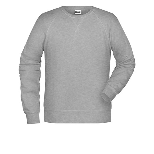 Bluza Meska Raglanowa Bawelniana JN8022 - Grey Heather