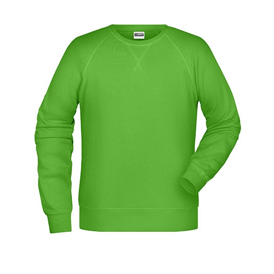 Bluza Meska Raglanowa Bawelniana JN8022 - Lime Green