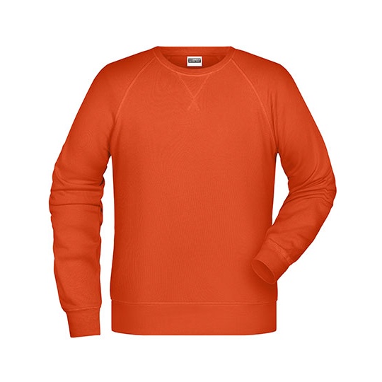 Bluza Męska Raglanowa Bawełniana JN8022 - Orange