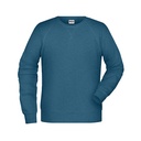 Bluza Męska Raglanowa Bawełniana JN8022 - Petrol Melange