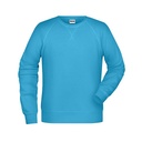 Bluza Męska Raglanowa Bawełniana JN8022 - Turquoise