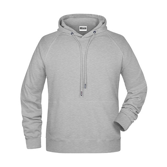 Bluza Meska Casualowa z Kapturem JN8024 - Grey Heather
