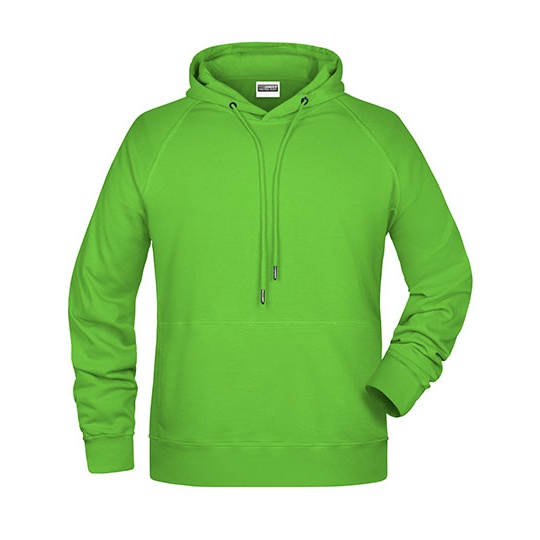 Bluza Meska Casualowa z Kapturem JN8024 - Lime Green