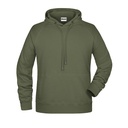 Bluza Męska Casualowa z Kapturem JN8024 - Olive