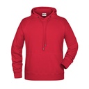 Bluza Męska Casualowa z Kapturem JN8024 - Red