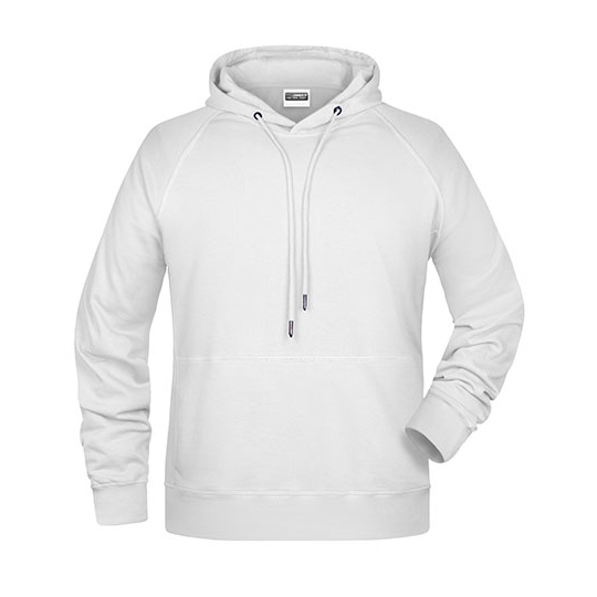 Bluza Meska Casualowa z Kapturem JN8024 - White