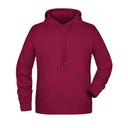 Bluza Męska Casualowa z Kapturem JN8024 - Wine