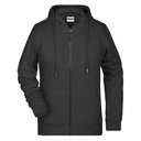 Bluza Damska Slim Rozpinana z Kapturem Komfortowa JN8025 - Black