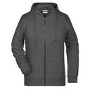 Bluza Damska Slim Rozpinana z Kapturem Komfortowa JN8025 - Graphite (Solid)